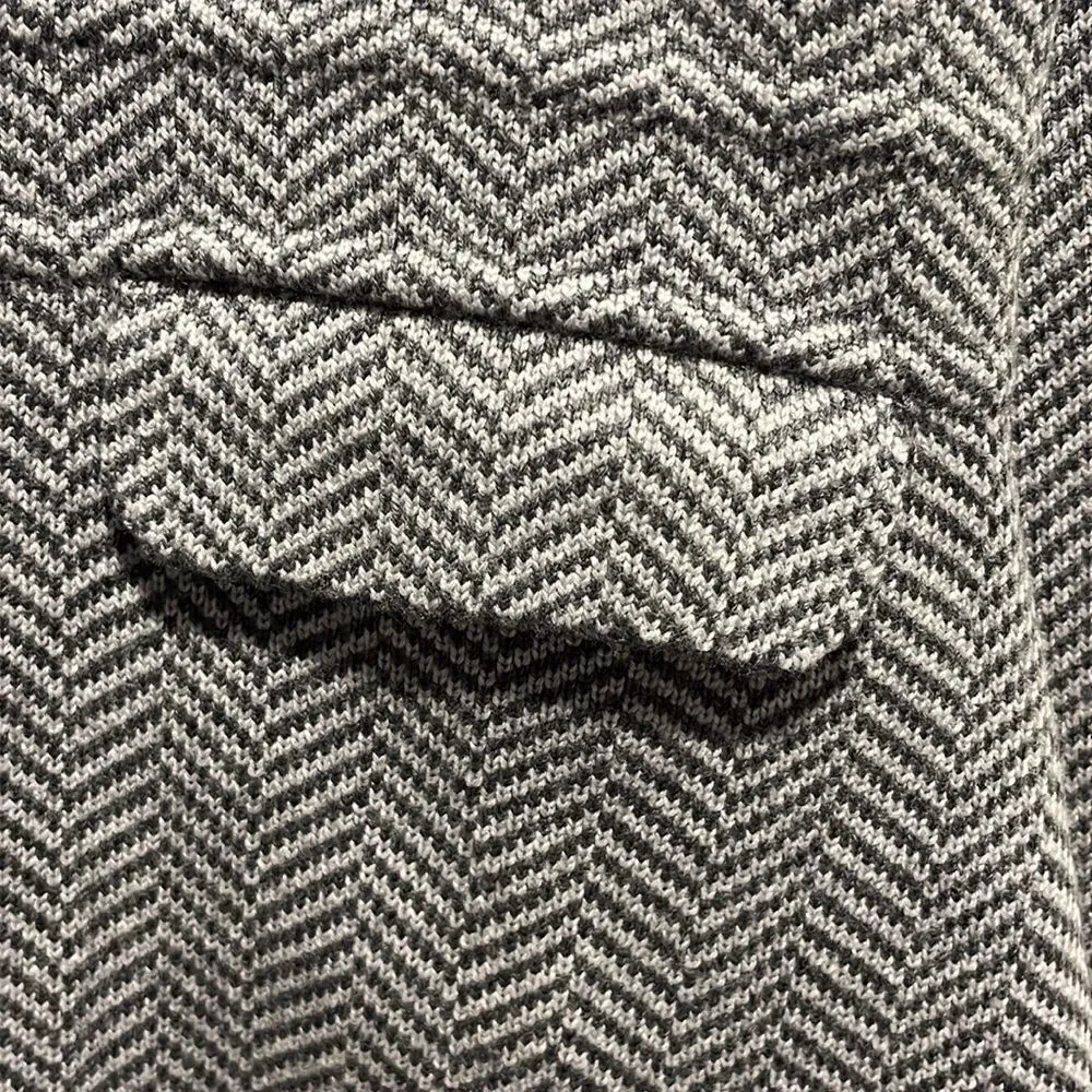 Talbots NWOT Herringbone Sweater Merino wool Blazer size XS. - Picture 9 of 9